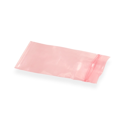 Pink bag antistatisch 75 x 125 mm